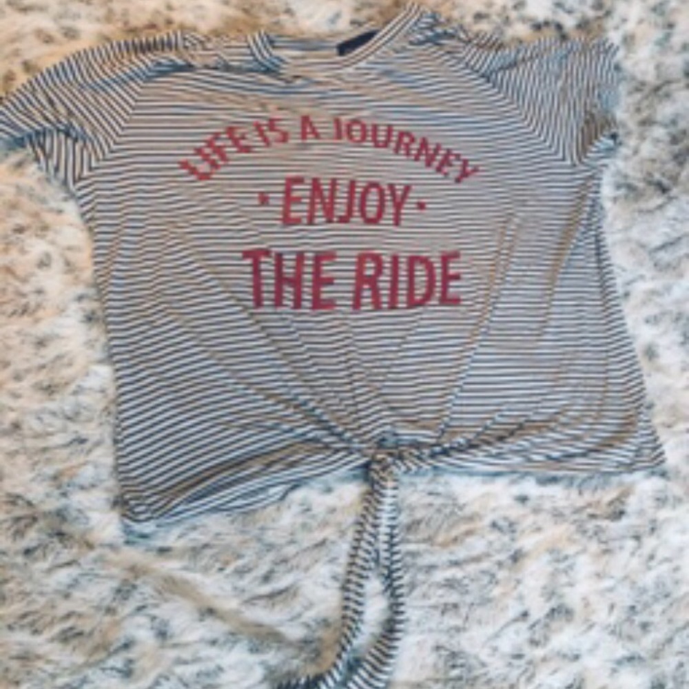 Shirt with a not